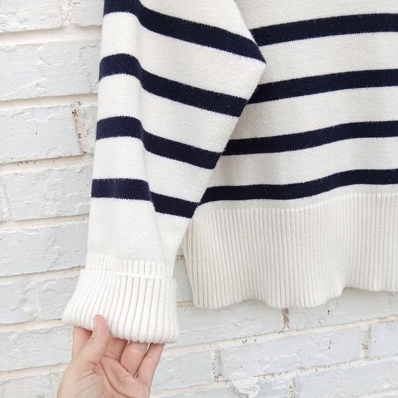 Zara Stripe Pullover Knit Sweater Small - Picture 5 of 7